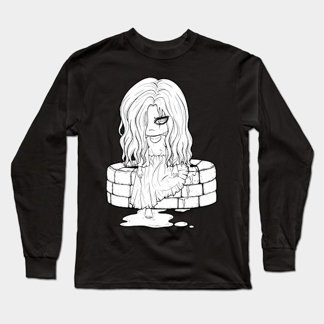 Chibi Girl From The Well Long Sleeve T-Shirt by alien3287